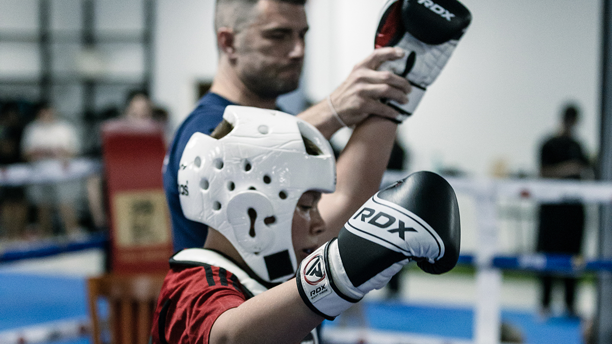 Sanda Kickboxing Fight Kids